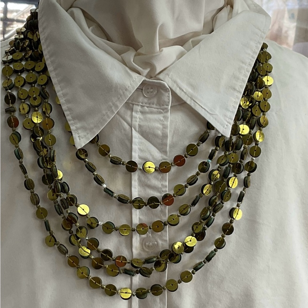 Sequins and Beaded Necklace